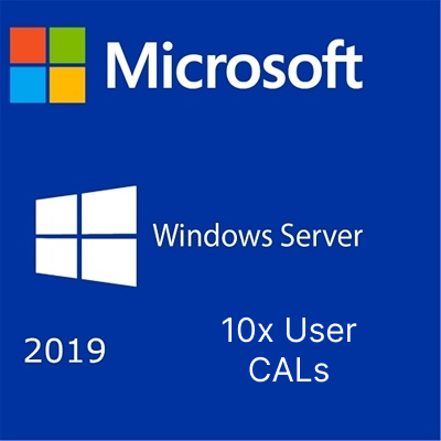 10x User CALs for Microsoft Windows 2019 Standard