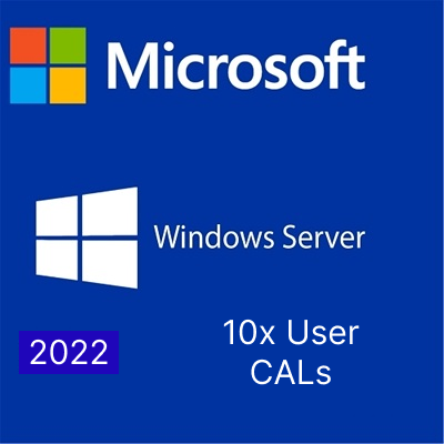 10x User CALs for Microsoft Windows 2022 Standard