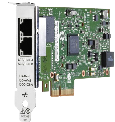 HPE Ethernet 361T Dual Port 1GbE Network Adapter
