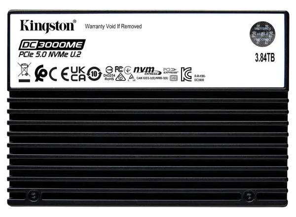 Kingston SEDC3000ME/3T8 DC3000ME 3.84TB U.2 PCIe 5.0 SSD