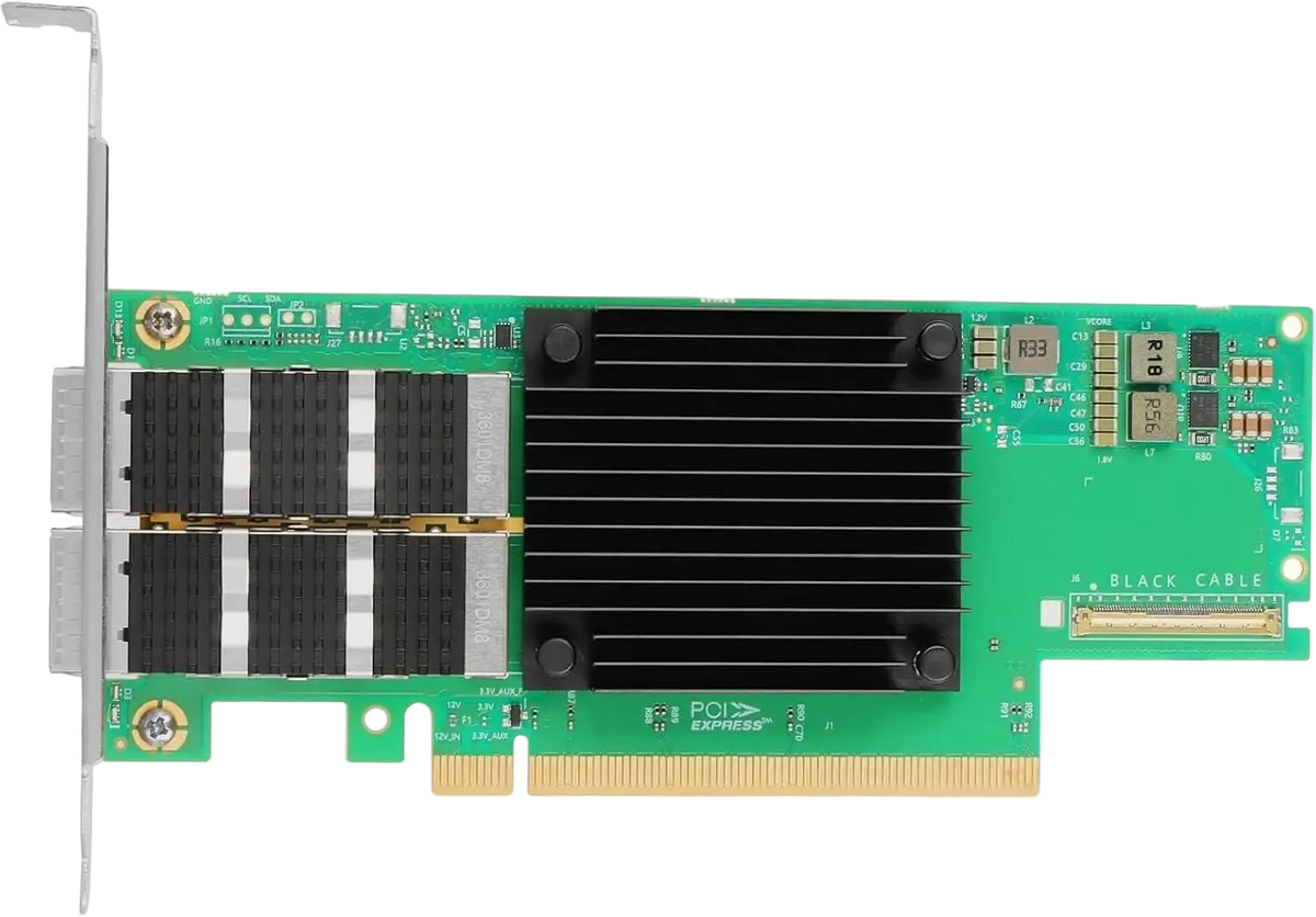 Mellanox MCX653106A-HDAT ConnectX-6 Dual-Port VPI 200GbE QSFP56 NIC