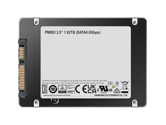 Samsung PM893 1.92TB SATA 6GB/s 2.5