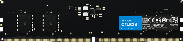 Crucial 32GB DDR5 PC5-38400B-U 4800MT/s Non-ECC Unbuffered Memory