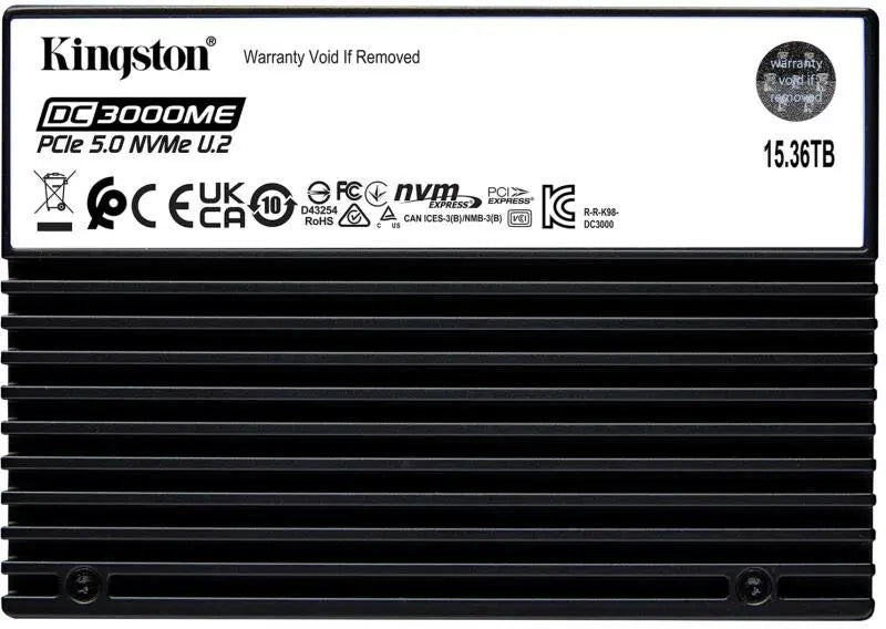 Kingston SEDC3000ME/15T3 DC3000ME 15.36TB U.2 PCIe 5.0 SSD