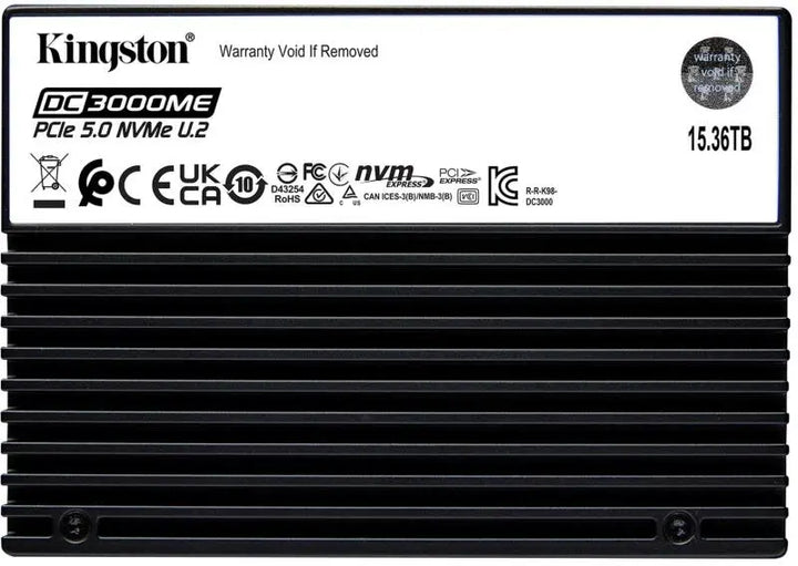 Kingston SEDC3000ME/15T3 DC3000ME 15.36TB U.2 PCIe 5.0 SSD